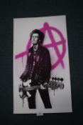 Sid Vicious anarchy print artist proof embossed w