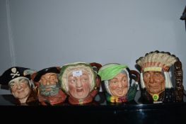 4x Royal Doulton 1x Beswick Character Jugs and