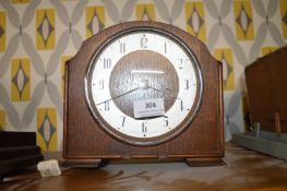 1950’s Oak Cased Mantel Clock