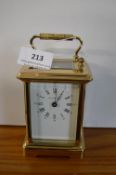 Brass carriage clock by The London Clo0ck Company