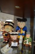 Four assorted Toby Jugs