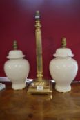 Brass Classical Column Candlestick