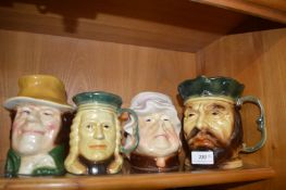 Four Kingston Pottery Hull character jugs