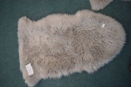 Grey Longhair Sheepskin Rug