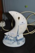 Pottery Moon Lamp
