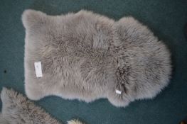 Grey Longhair Sheepskin Rug