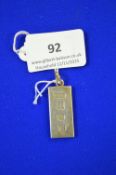 Hallmarked Sterling Silver Ingot - Birmingham, ~16g