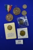 Royal Bronze Coronation Medallions, Georgian Coinage, etc.