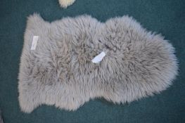 Grey Longhair Sheepskin Rug