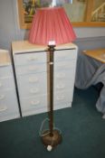 Standard Lamp with Pink Shade
