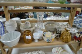 Assorted Kitchenware Including Flour Dispensers, Harrod Pot, Honey Jar, etc.