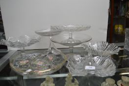 Vintage Glass Cake Stands, Dishes, etc.