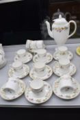 Wedgwood Mirabelle Coffee Set Comprising Coffee Pot, 12x Saucers, and 11x Cups