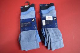 2x Matalan Men’s Comfort Socks 3pk