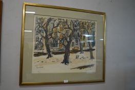 Limited Gilt Framed Watercolour Print No. 2 of 50