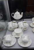 Wedgwood Campion Tea Set Comprising Teapot, 10x Saucers, and 11x Cups