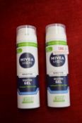 2x Nivea Men Shaving Gel Aerosols