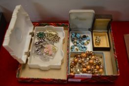 Vintage Costume Jewellery Brooches, Necklaces, etc.