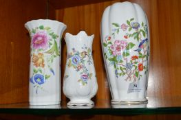2x Aynsley Vases and a Royal Doulton Vase