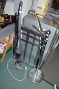 Chrome Towel Rail, Chrome Clothes Airer, and Tower Vacuum Cleaner