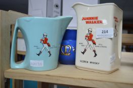 3x Pub Whiskey Water Jugs