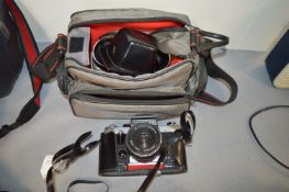 Praktica Super Tl 35mm Camera with Pentacon 1:8/50 Lens, and Camera Case