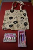 Kid Friendly Nail Polish Giftset, Pens, and a Tote Bag