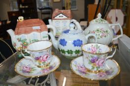 Assorted Teapots, Cups & Saucers, etc.