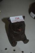Black Forest Carved Inkwell in the form of a Bear