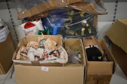 Assorted Christmas Decorations and a Tree