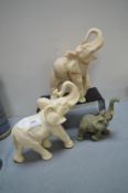 3x Elephant Ornaments