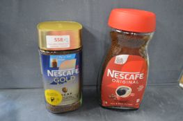 1x Original and 1x Gold Blend Nescafe Instant Coffee
