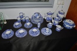 Copeland Spode Italian Design Blue & White Tableware 50pcs