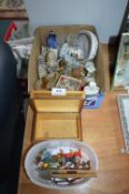 Assorted Collectible Items Including Wade Whimsies, etc.