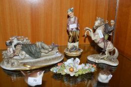 Italian Continental Figures by Porcellane A. Gres d’Arte, etc.