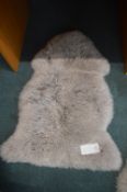 Grey Longhair Sheepskin Rug