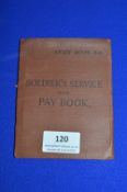 Second World War East Yorkshire Regiment Soldiers Service and Pay Book