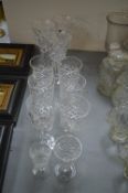 Cut Glass Lead Crystal Wine Glasses