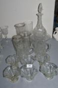 Glass Decanter, Jugs, etc.