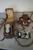 3x Vintage Cameras Including Retinette, etc.