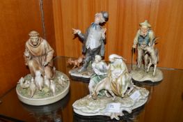 Italian Continental Figures by Porcellane A. Gres d’Arte, etc.