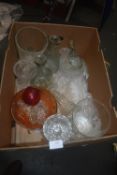 Box of Assorted Glassware