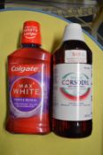 Corsodyl and Colgate Mouthwash