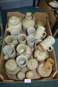 1970’s Studio Pottery Kitchenware Including Mugs, Jars, etc.