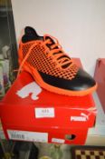 Puma Men’s Future 2.4TT Trainers Black & Shocking Orange Size: 9.5