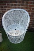 Painted Rattan Chair