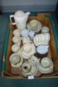 Assorted Hornsea Pottery Cups, Saucers, Bowls, etc.