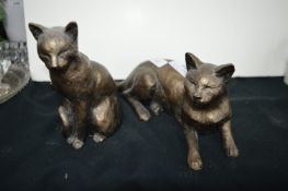 Two Cat Ornaments from Frith Sculpture