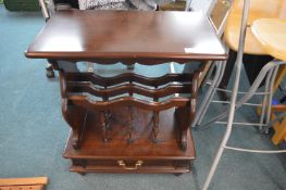 Vintage Style Coffee Table Magazine Rack