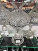 Cut Glass Electric Lamp